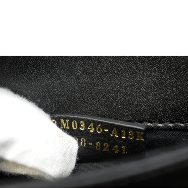 FENDI Studded Logo Woc Leather Crossbody Clutch Black