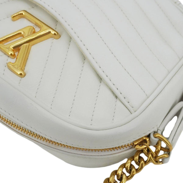 LOUIS VUITTON New Wave Quilted Calfskin Leather Camera Bag White