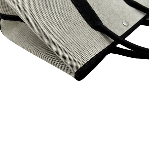 HERMES Garden Party Canvas Tote Bag Black