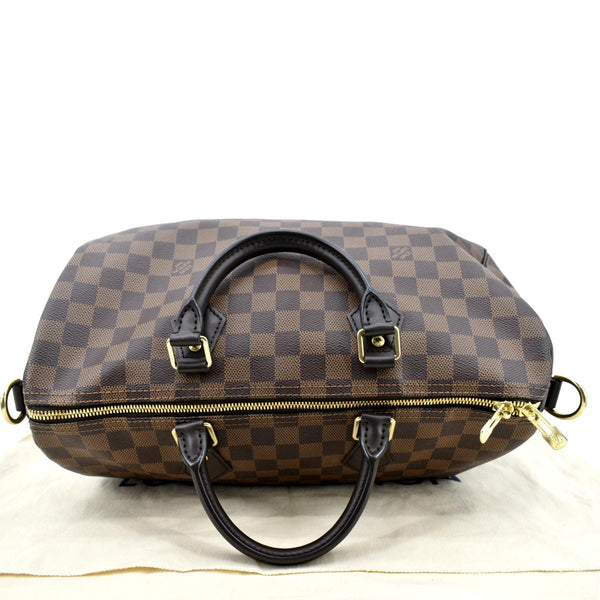 LOUIS VUITTON Speedy 35 Bandouliere Damier Ebene Shoulder Bag Brown