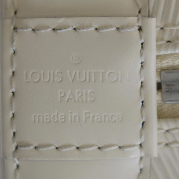 LOUIS VUITTON Alma PM Epi Leather Satchel Bag Ivory
