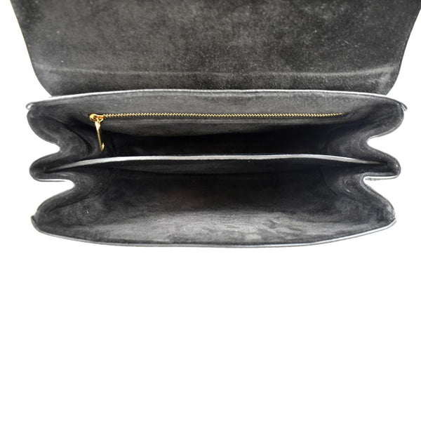 CELINE Teen 16 Calfskin Leather Crossbody Bag Black