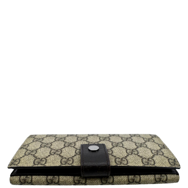 GUCCI Vintage GG Canvas Wallet Beige 115046