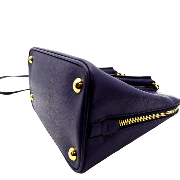 PRADA Lux Promenade Saffiano Leather Shoulder Bag Purple