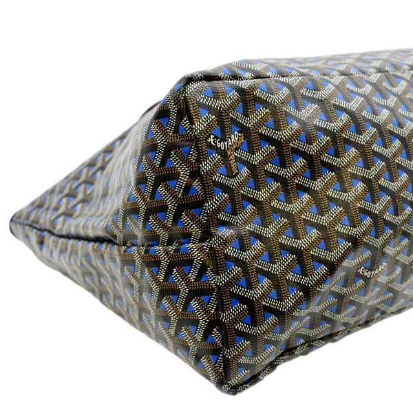 GOYARD Hell Yes Canvas Tote Shoulder Bag Blue