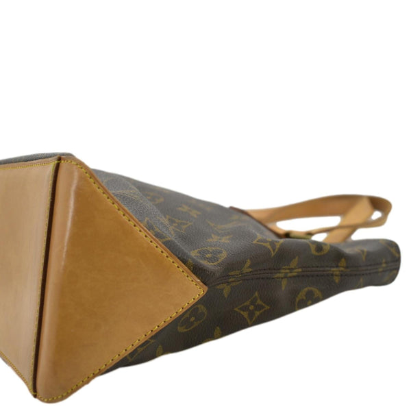 LOUIS VUITTON Cabas Piano Monogram Canvas Shoulder Bag Brown