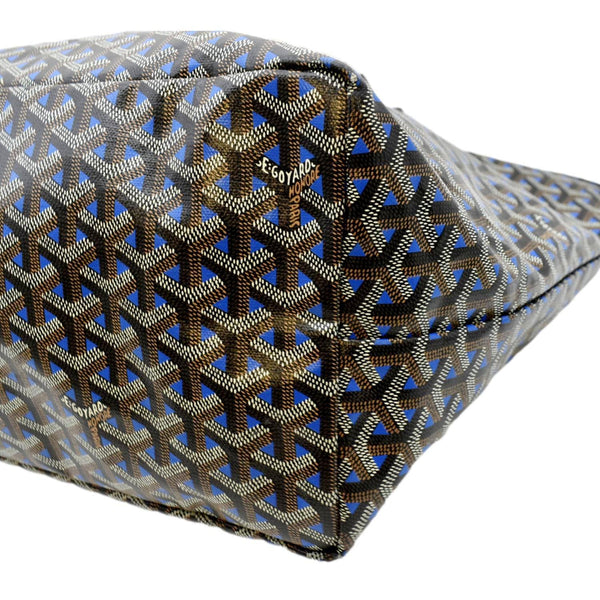 GOYARD Hell Yes Canvas Tote Shoulder Bag Blue