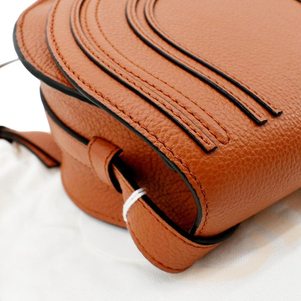 CHLOE Marcie Leather Crossbody Bag Orange