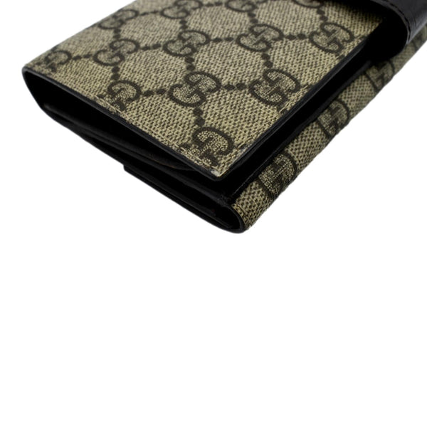 GUCCI Vintage GG Canvas Wallet Beige 115046