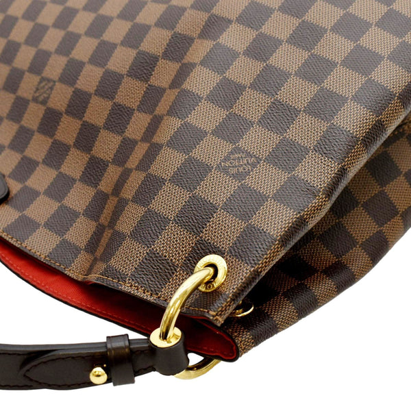 LOUIS VUITTON Graceful MM Damier Ebene Shoulder Bag Brown