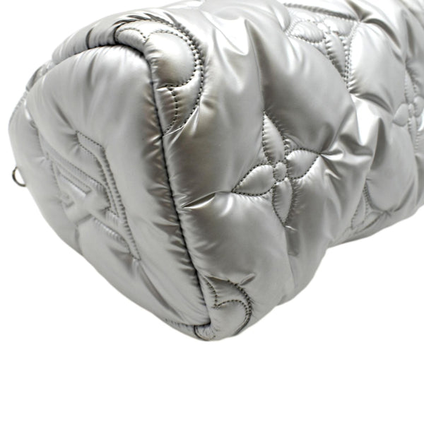 LOUIS VUITTON Speedy Bandouliere 25 Econyl Nylon Pillow Shoulder Bag Silver