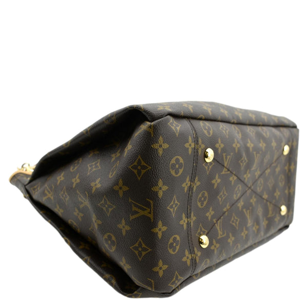 LOUIS VUITTON Artsy MM Monogram Canvas Hobo Bag Brown