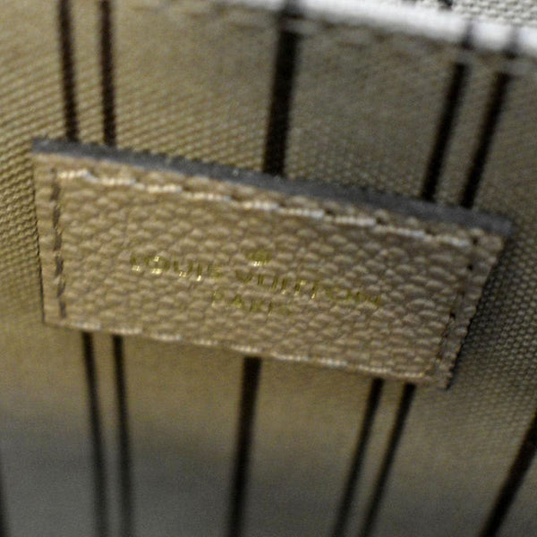 LOUIS VUITTON Women Metis Pochette Empreinte Leather Crossbody Bag Taupe