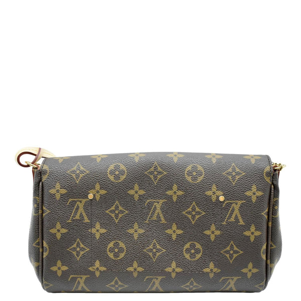 LOUIS VUITTON Favorite MM Monogram Canvas Crossbody Bag Brown