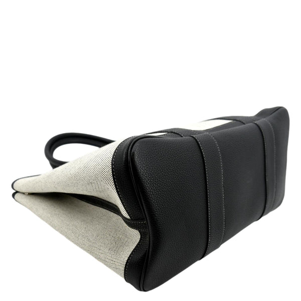 HERMES Garden Party Canvas Tote Bag Black