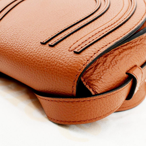 CHLOE Marcie Leather Crossbody Bag Orange