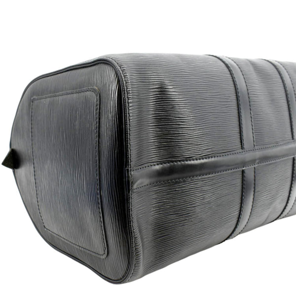 LOUIS VUITTON Keepall 45 Epi Leather Travel Bag Black