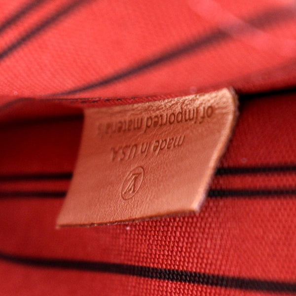 LOUIS VUITTON Neverfull Monogram Canvas Pochette Wristlet Pouch Brown