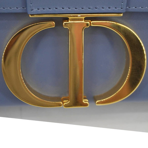CHRISTIAN DIOR 30 Montaigne Flap Leather Crossbody Bag Blue