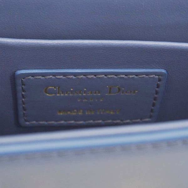 CHRISTIAN DIOR 30 Montaigne Flap Leather Crossbody Bag Blue