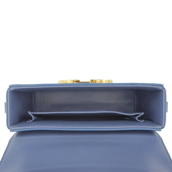 CHRISTIAN DIOR 30 Montaigne Flap Leather Crossbody Bag Blue