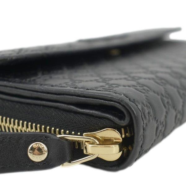 GUCCI Microguccissima Leather Wallet Black 449364