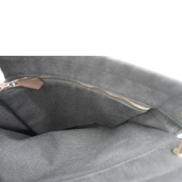 HERMES Aline Grooming Swift Canvas Backpack Bag Navy Blue