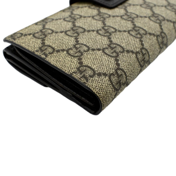 GUCCI Vintage GG Canvas Wallet Beige 115046