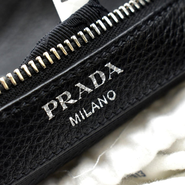 PRADA Leather Tote Bag Black