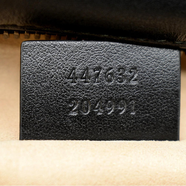 GUCCI GG Marmont Small Matelasse Leather Crossbody Bag Black 447632