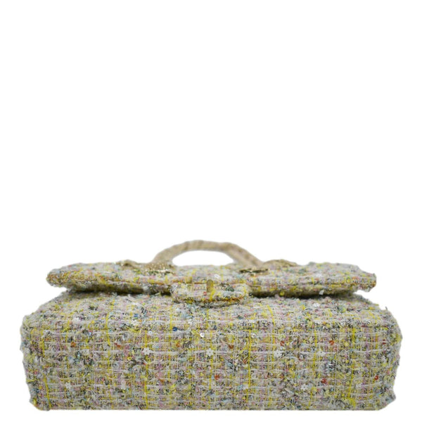 CHANEL Garden Party Flap Medium Tweed Shoulder Bag Pastel