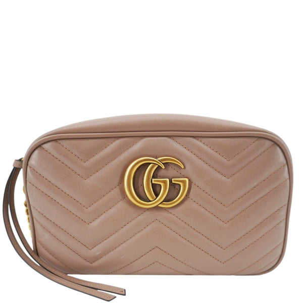 GUCCI GG Marmont Small Matelasse Camera Bag – Front View