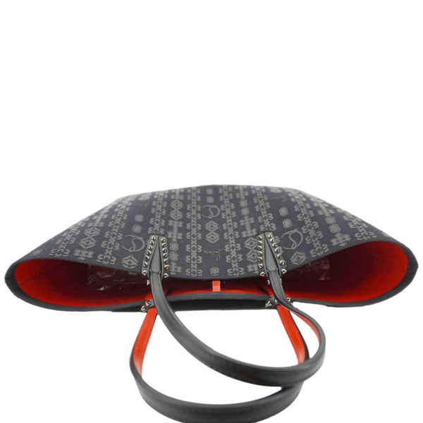 CHRISTIAN LOUBOUTIN Cabata Leather Tote Bag Navy Blue