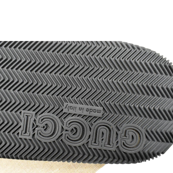 GUCCI Interlocking G Rubber Slides Sandals Black 655265 Size 11