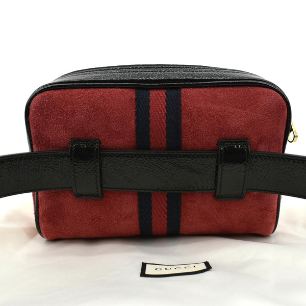 Gucci Ophidia Small Suede Belt Waist Bag in Red color - Back
