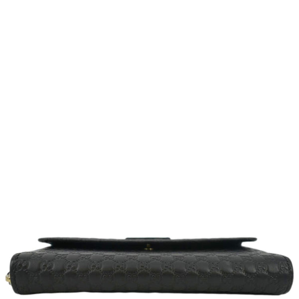 GUCCI Microguccissima Leather Wallet Black 449364