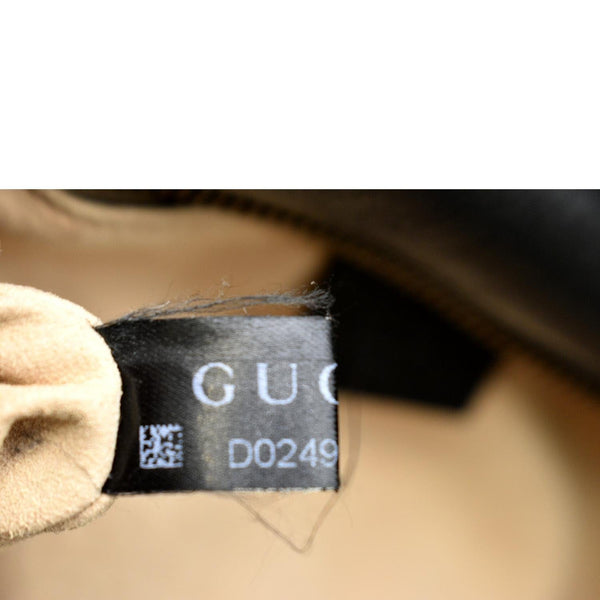 GUCCI GG Marmont Small Matelasse Leather Crossbody Bag Black 447632