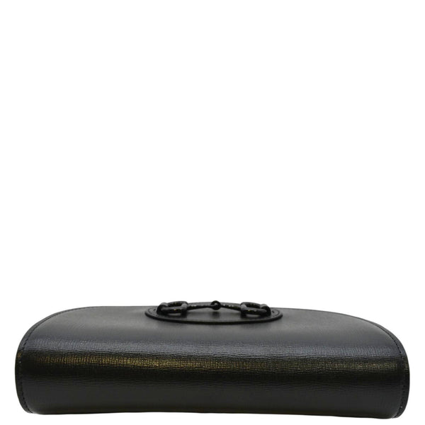 GUCCI Horsebit 1955 Mini Leather Crossbody Bag Black 724713