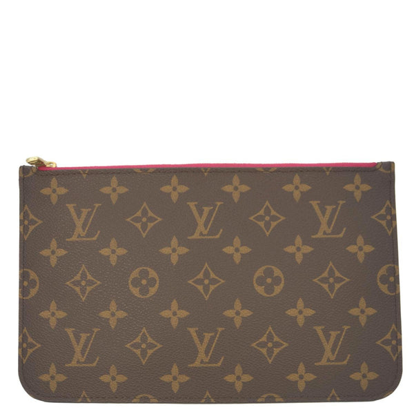 LOUIS VUITTON Monogram Canvas Wristlet Pouch Pivoine