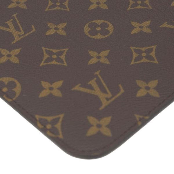 LOUIS VUITTON Monogram Canvas Wristlet Pouch Pivoine