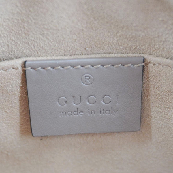 GUCCI GG Marmont Small Matelasse Camera Bag – Branding & Label Close-up