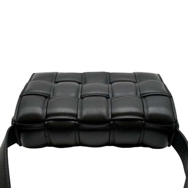 BOTTEGA VENETA Padded Cassette Leather Crossbody Bag Black