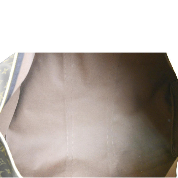 LOUIS VUITTON Keepall 55 Monogram Canvas Bostan Bag Brown