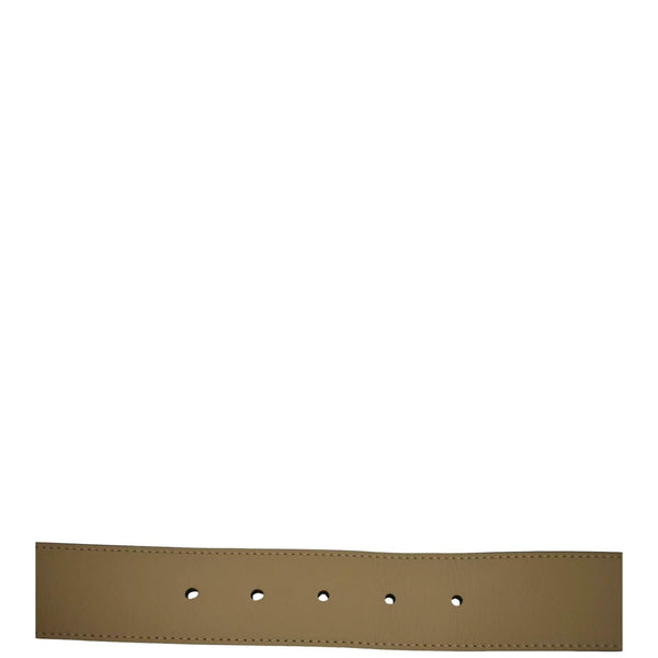 GUCCI Double G Buckle Leather Belt Size 80.32 Tan 400593