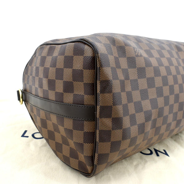 LOUIS VUITTON Speedy 35 Bandouliere Damier Ebene Shoulder Bag Brown