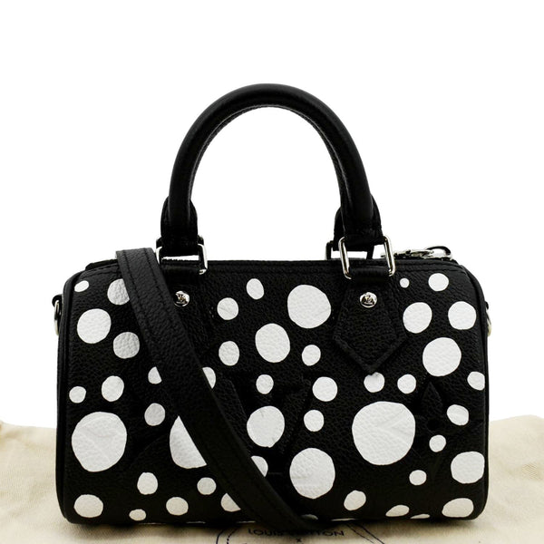 LV x YK Nano Speedy Monogram Empreinte Leather Shoulder Bag