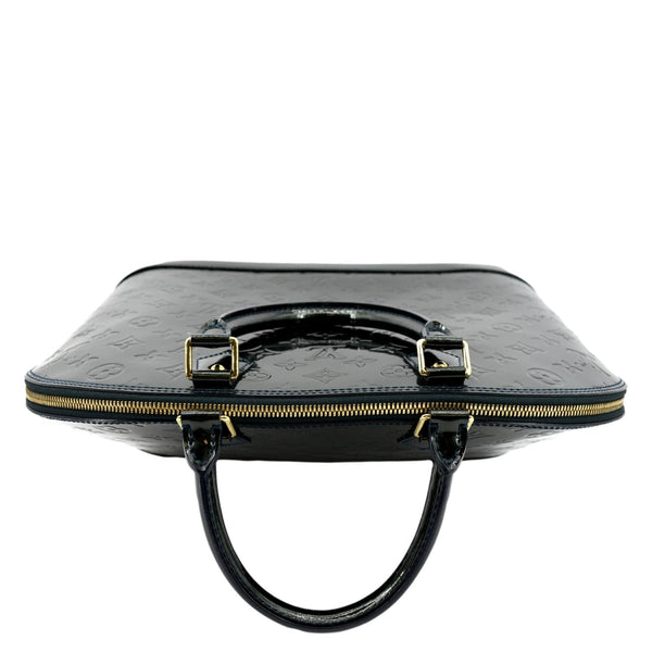 LOUIS VUITTON Alma GM Monogram Vernis Leather Satchel Bag Green