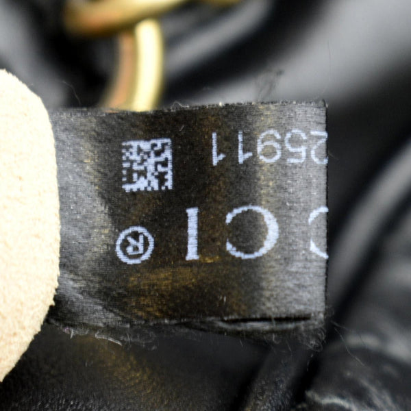 GUCCI GG Marmont Small Matelasse Leather Crossbody Bag Black 447632