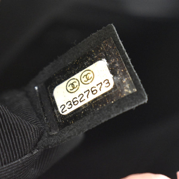 Chanel Boy Chevron Leather Holographic Crossbody Bag - Serial Number