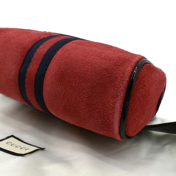 Gucci Ophidia Small Suede Belt Waist Bag in Red color - Bottom Right